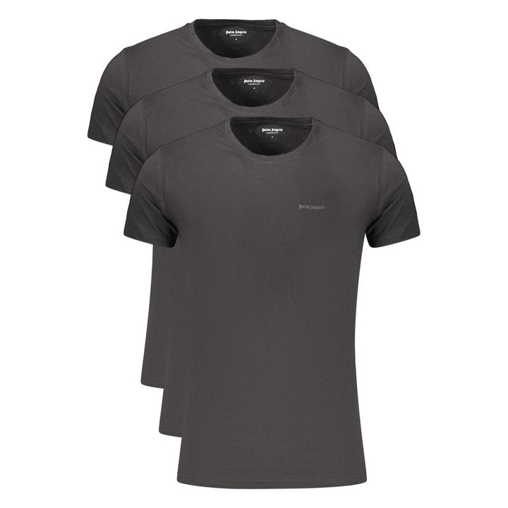 Palm Angels Nero Cotton Men's T-Shirt
