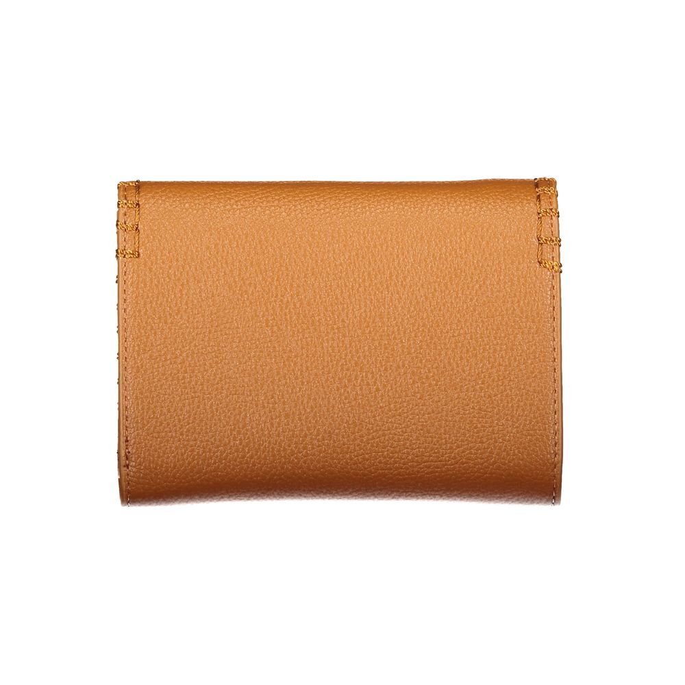 Mario Valentino Brown Polyurethane Women's Wallet