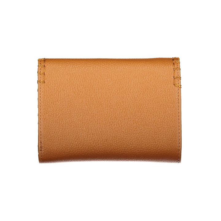 Mario Valentino Brown Polyurethane Women's Wallet