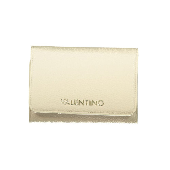 Mario Valentino Beige Polyurethane Women's Wallet