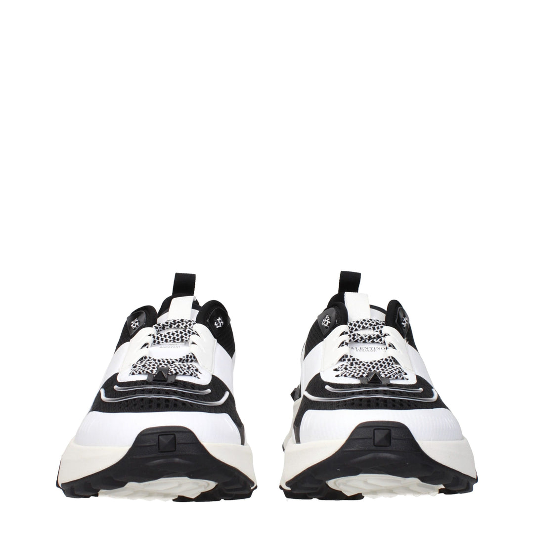 Valentino Garavani Black Fabric Athletic Sneakers