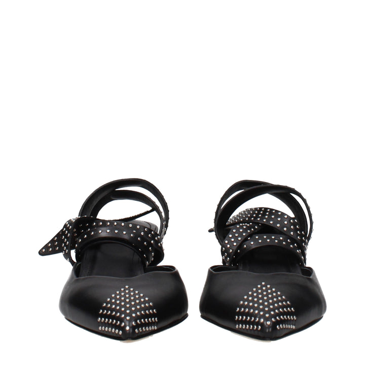 Isabel Marant Black Leather High Heel Pumps