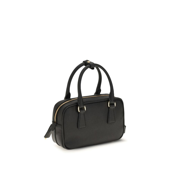 Prada Black Calf Leather Bos Taurus Handbag