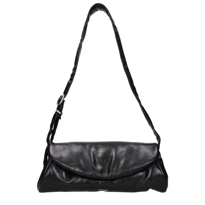 Jil Sander Black Leather Crossbody Bag