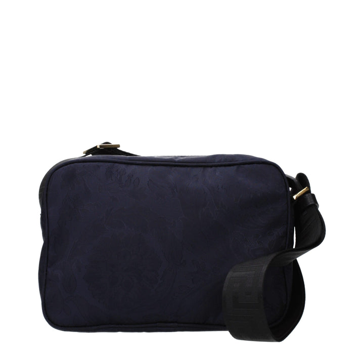 Versace Blue Fabric Crossbody Bag