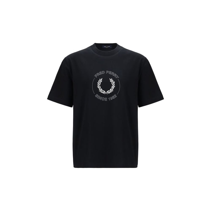 Fred Perry Black Cotton T-Shirt