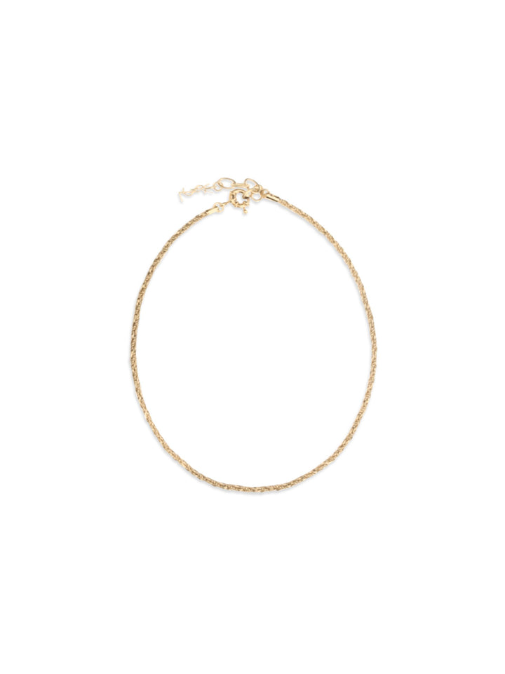 Saint Laurent Gold Brass Necklace