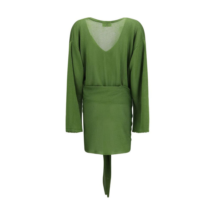 The Attico Bicolor Viscose Casual Dress