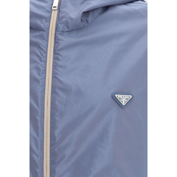 Prada Beige Recycled Polyamide Shell Jacket