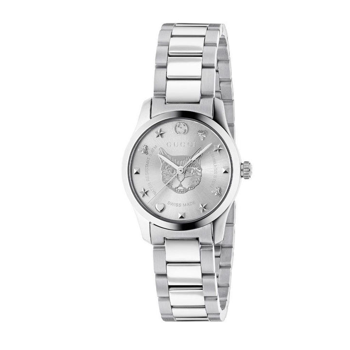Gucci Gray Stainless Steel Dress Watch