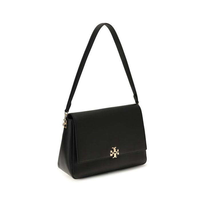 Tory Burch Black Calf Leather Bos Taurus Shoulder Bag