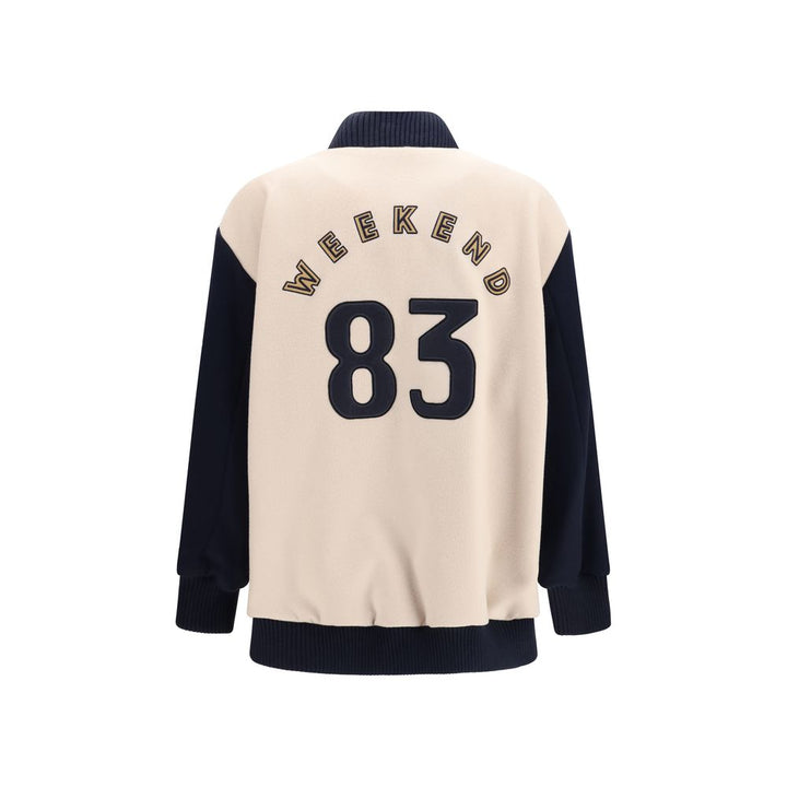 Max Mara Blue Wool Oves Aries Bomber