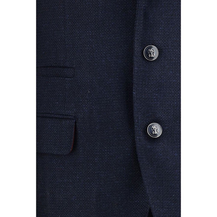 Brunello Cucinelli Blue Wool Oves Aries Two-Piece Suit