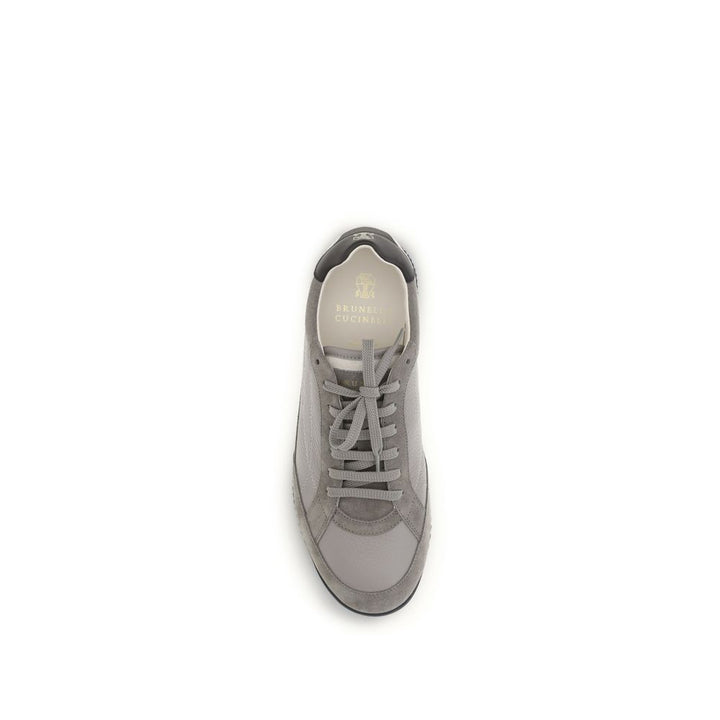 Brunello Cucinelli Gray Deer Sneakers