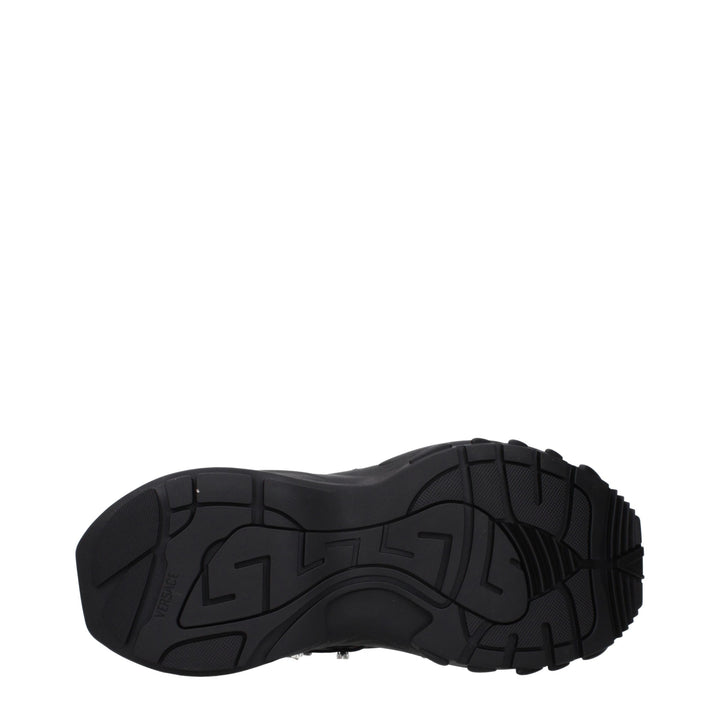 Versace Black Fabric Sneakers