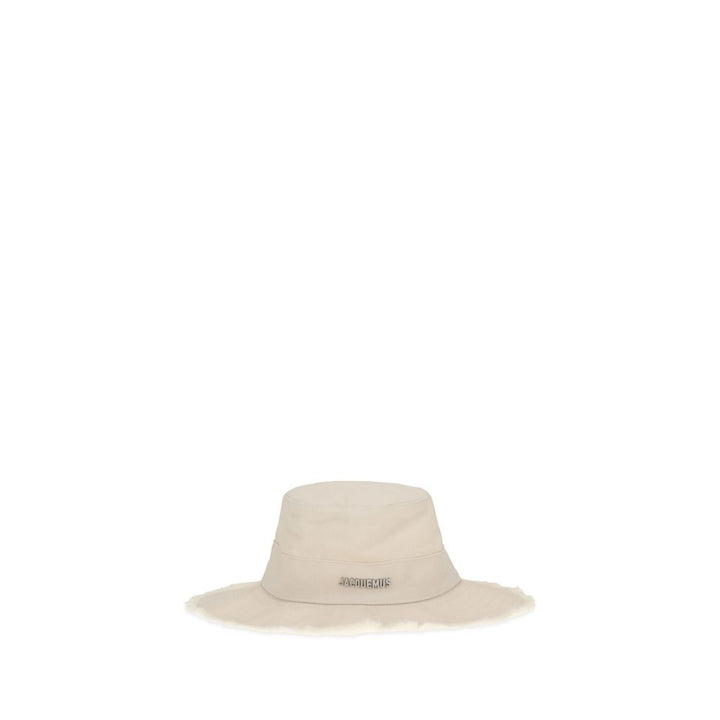 Jacquemus White Cotton Bucket Hat