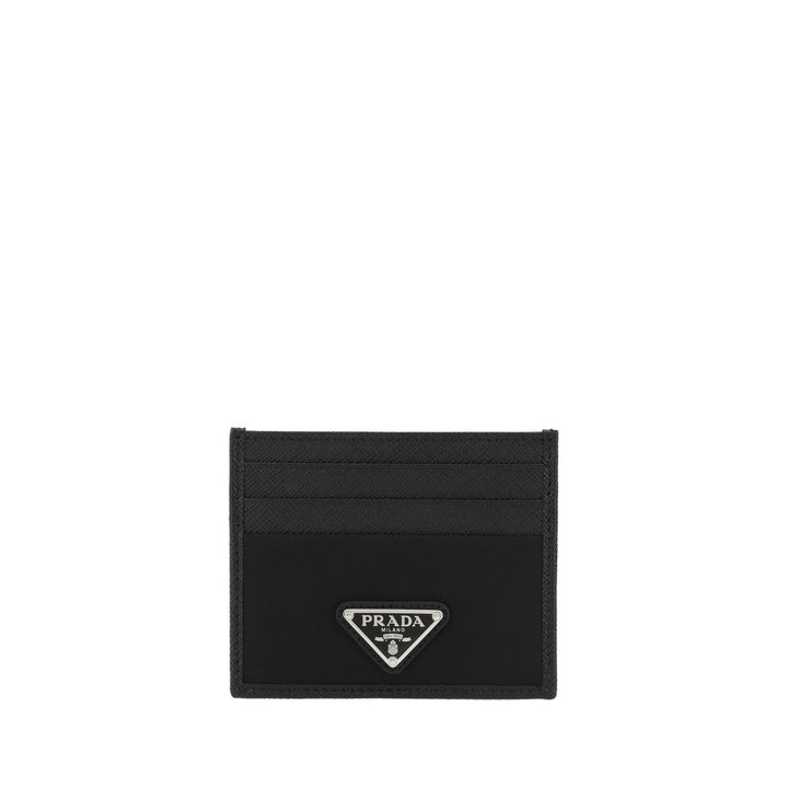 Prada Black Calf Leather Bos Taurus Wallet