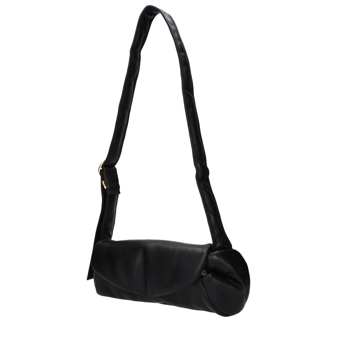 Jil Sander Black Leather Crossbody Bag
