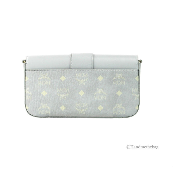 MCM Small Mode Travia Pebbled Visetos Leather Shoulder Crossbody Clutch Bag