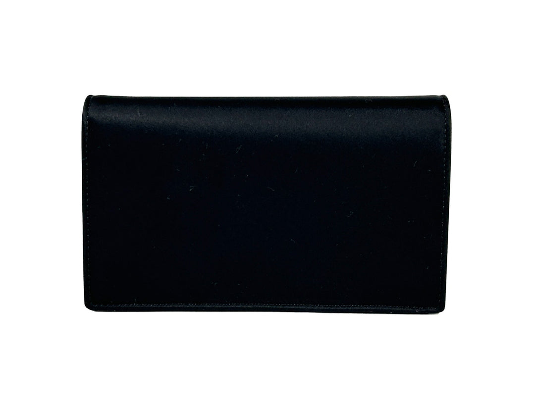Versace Mini Chain Black Crossbody Wallet Bag
