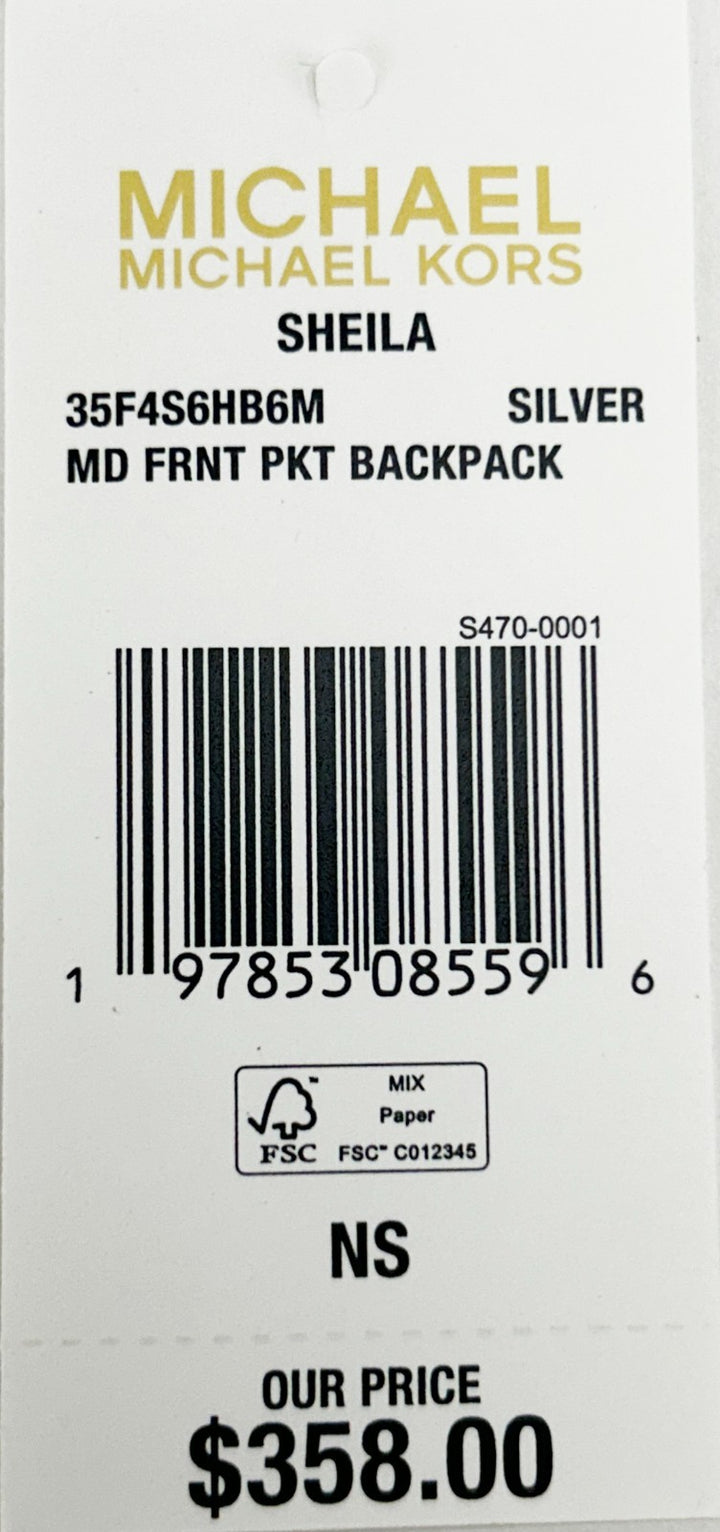 Michael Kors Sheila Medium PVC Backpack Bookbag