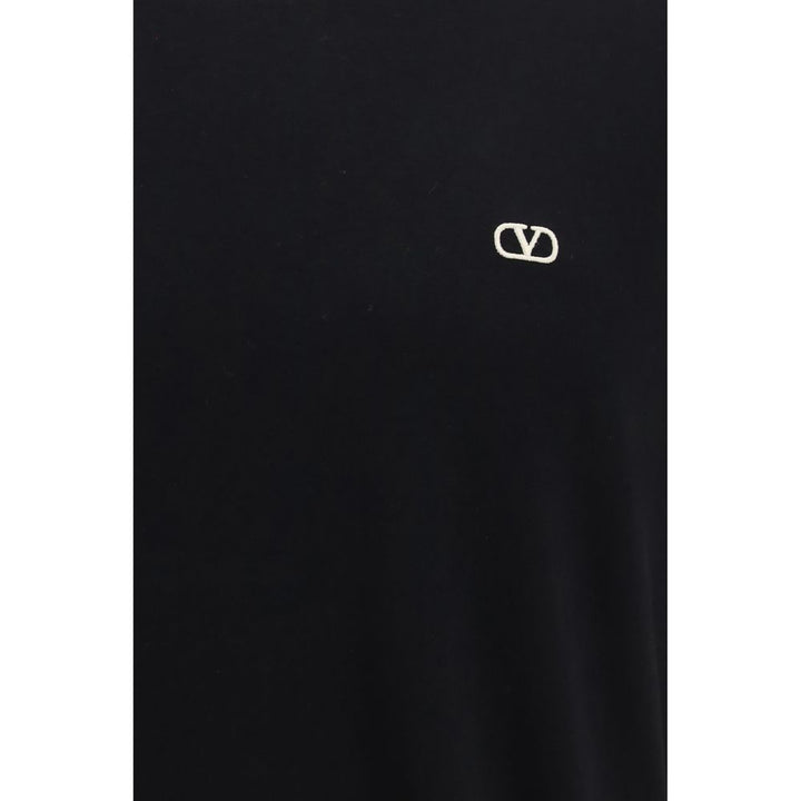 Valentino Black Cotton T-Shirt