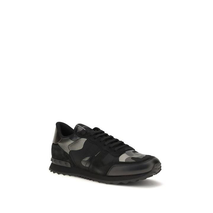 Valentino Garavani Black Polyamide Athletic Sneakers