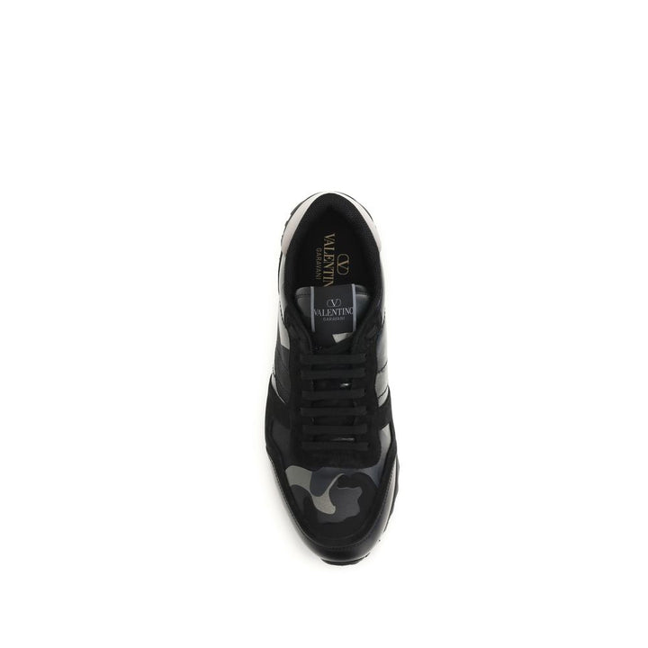 Valentino Garavani Black Polyamide Athletic Sneakers