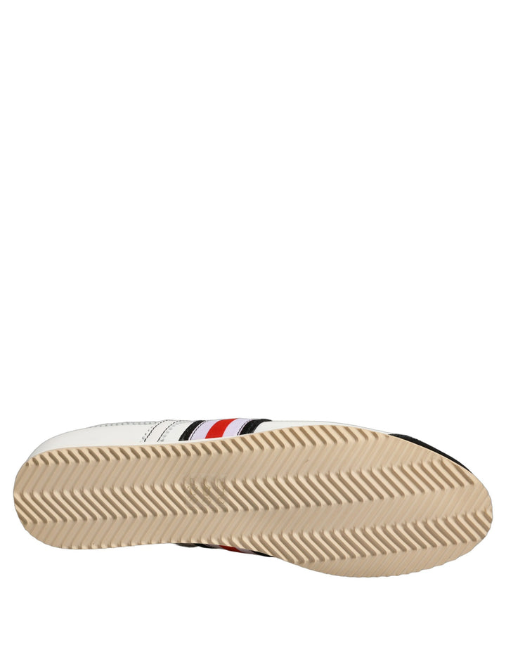 Dolce & Gabbana Black White Leather Suede Low Top Sneakers Shoes