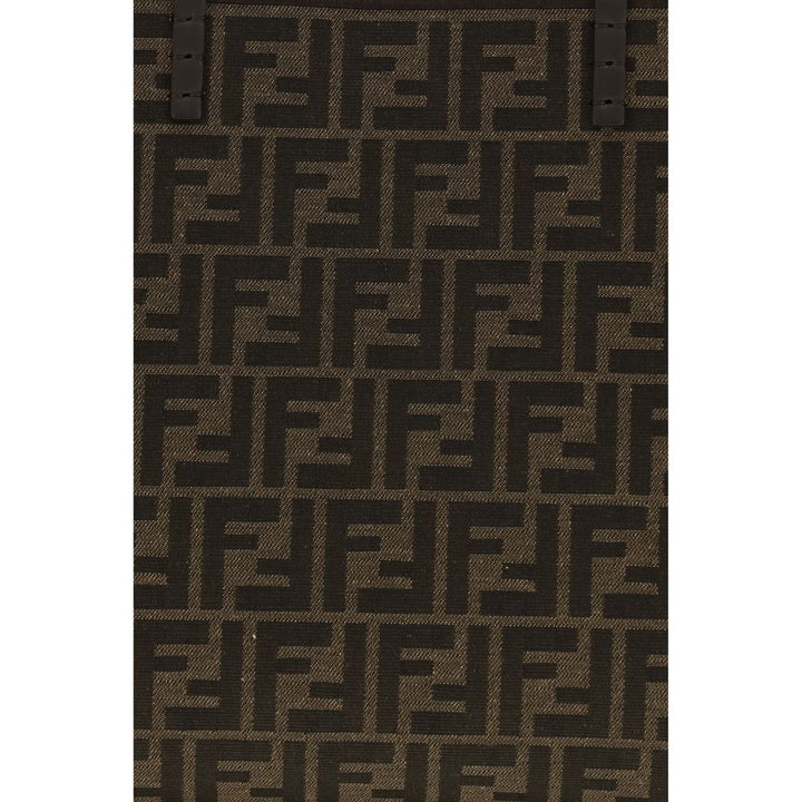 Fendi Brown Fabric Shoulder Bag