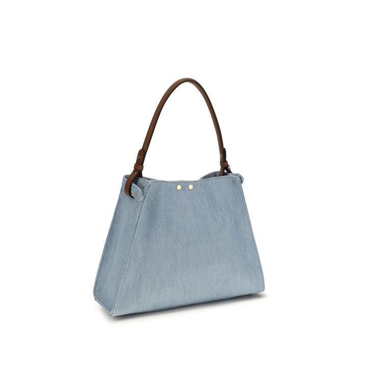 Fendi Blue Calf Leather Bos Taurus Shoulder Bag
