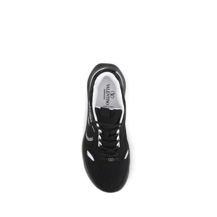 Valentino Garavani Black Polyester Athletic Sneakers