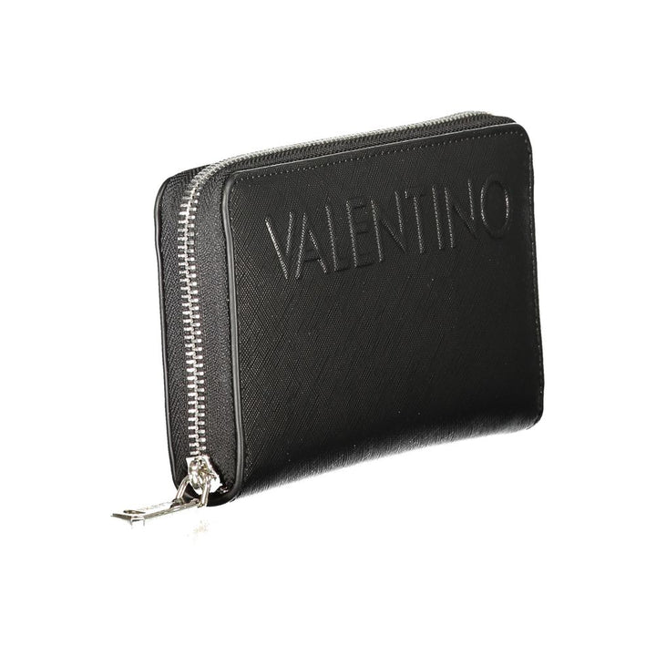 Mario Valentino Black Polyurethane Womens Wallet
