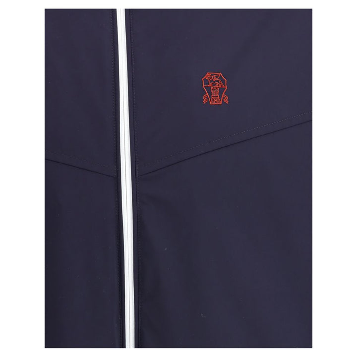 Brunello Cucinelli Blue Polyamide Shell Jacket