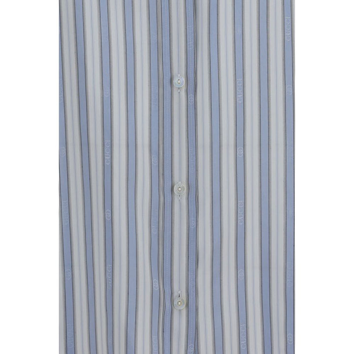 Gucci Blue Silk Shirt
