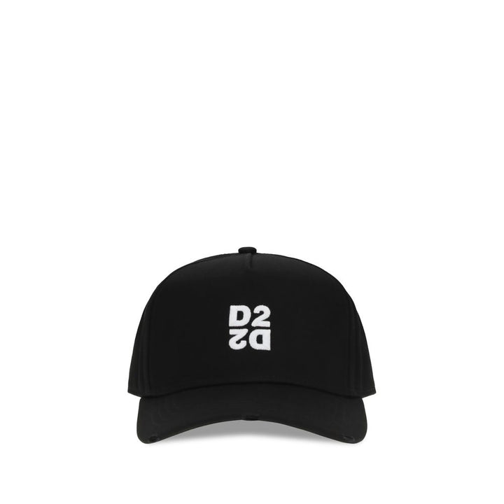 Dsquared² Black Cotton Cap (Baseball Hat)