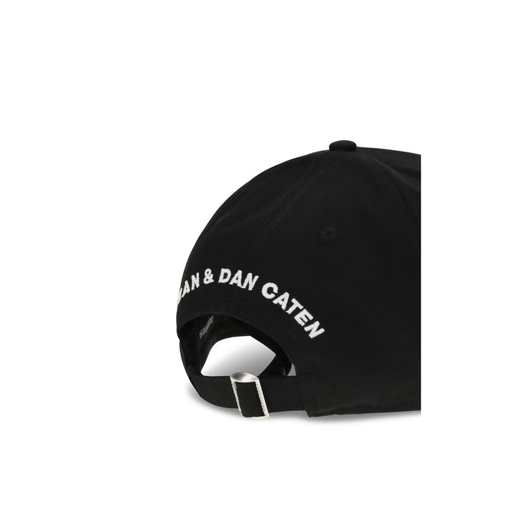 Dsquared² Black Cotton Cap (Baseball Hat)