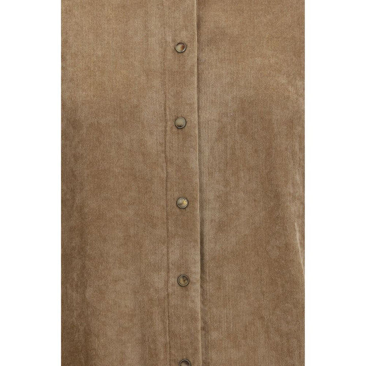 Brunello Cucinelli Beige Viscose Dress Shirt