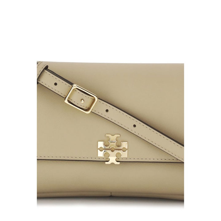 Tory Burch Beige Calf Leather Bos Taurus Shoulder Bag
