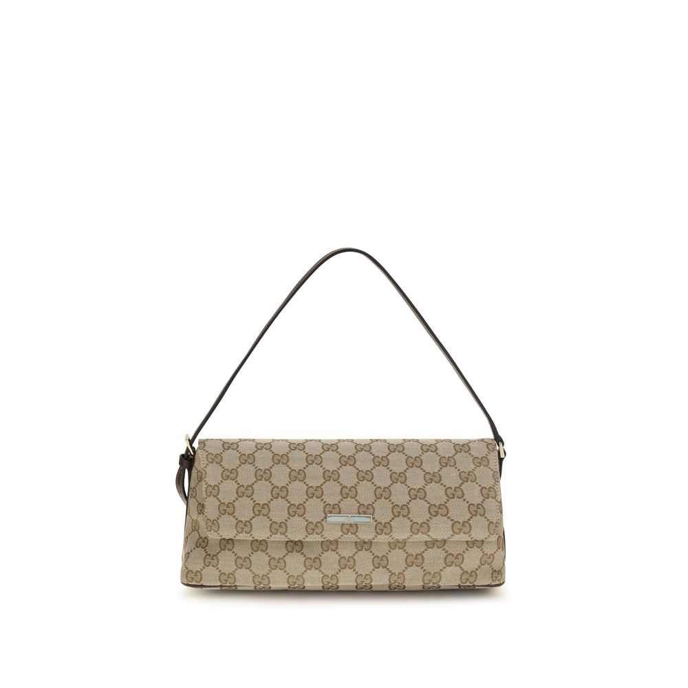 Gucci Brown Fabric Shoulder Bag
