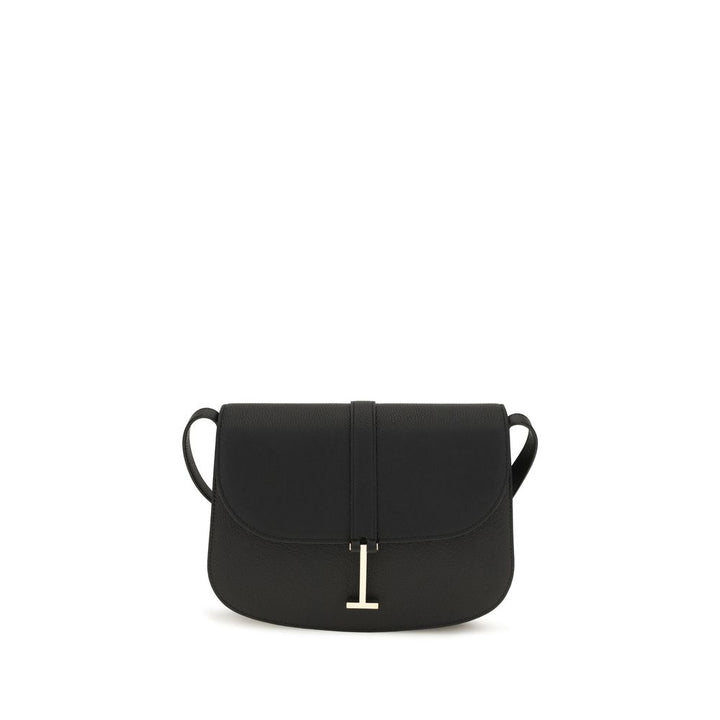 Tom Ford Black Calf Leather Bos Taurus Shoulder Bag