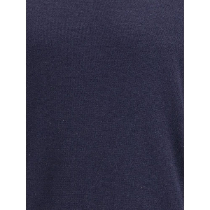 Brunello Cucinelli Blue Wool Oves Aries Turtleneck