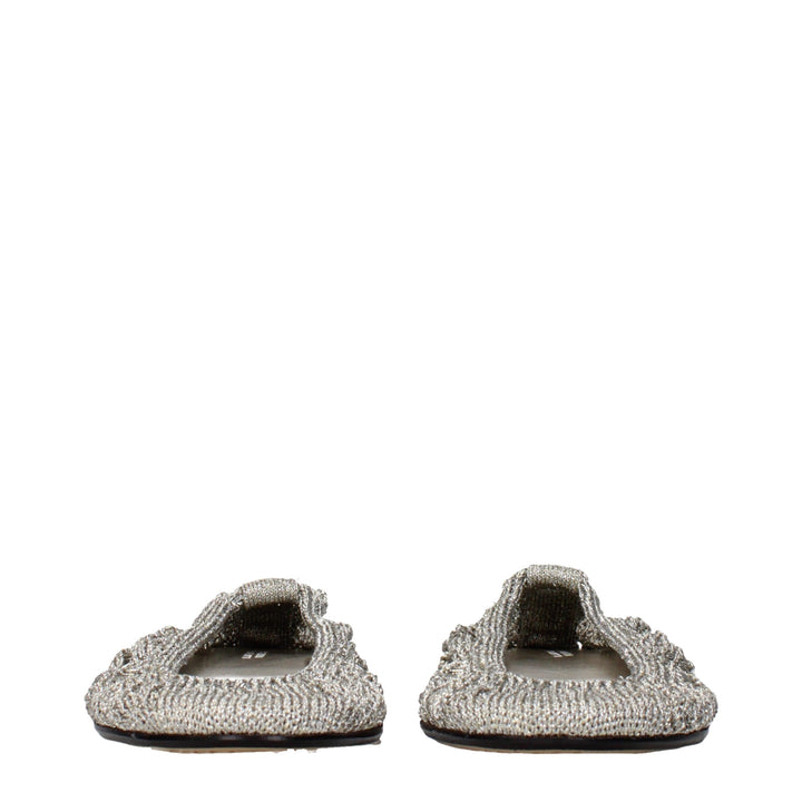 Isabel Marant Gray Fabric Ballet Flats