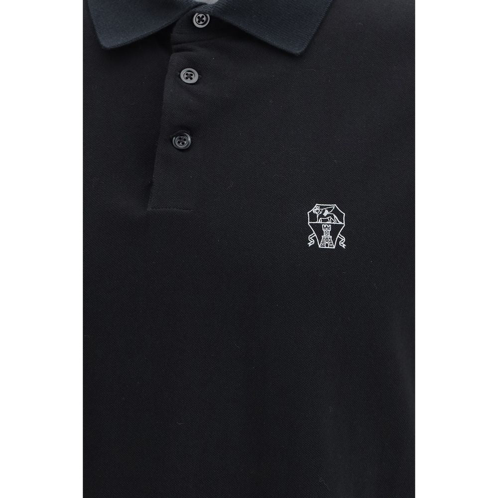 Brunello Cucinelli Black Cotton Shirt