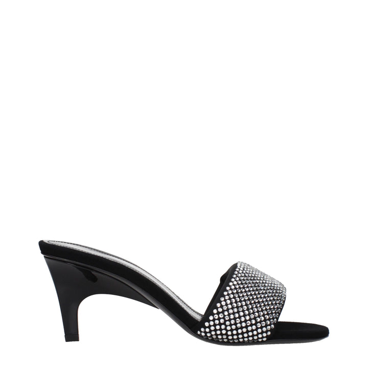 Prada Black Fabric Platform Sandals