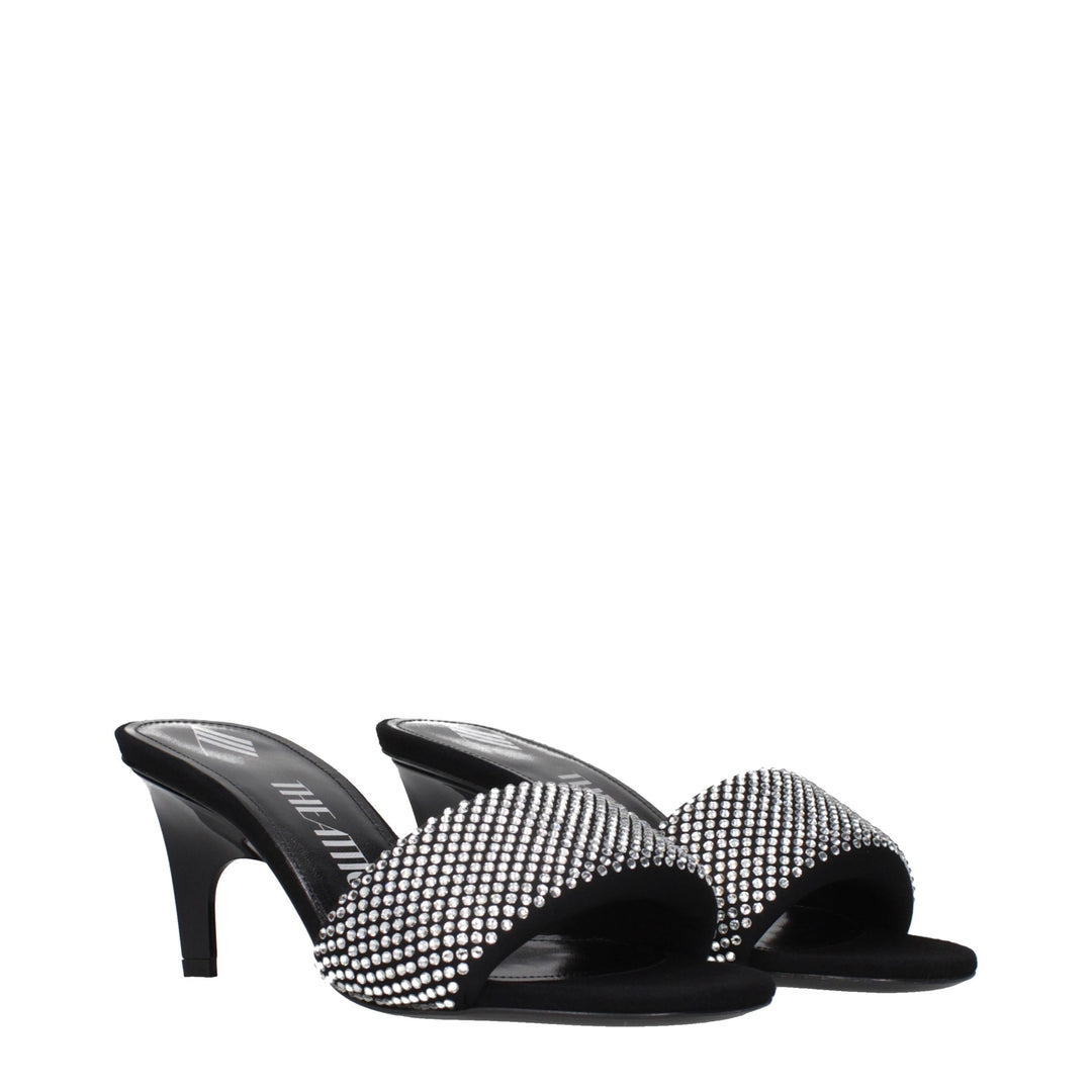 Prada Black Fabric Platform Sandals