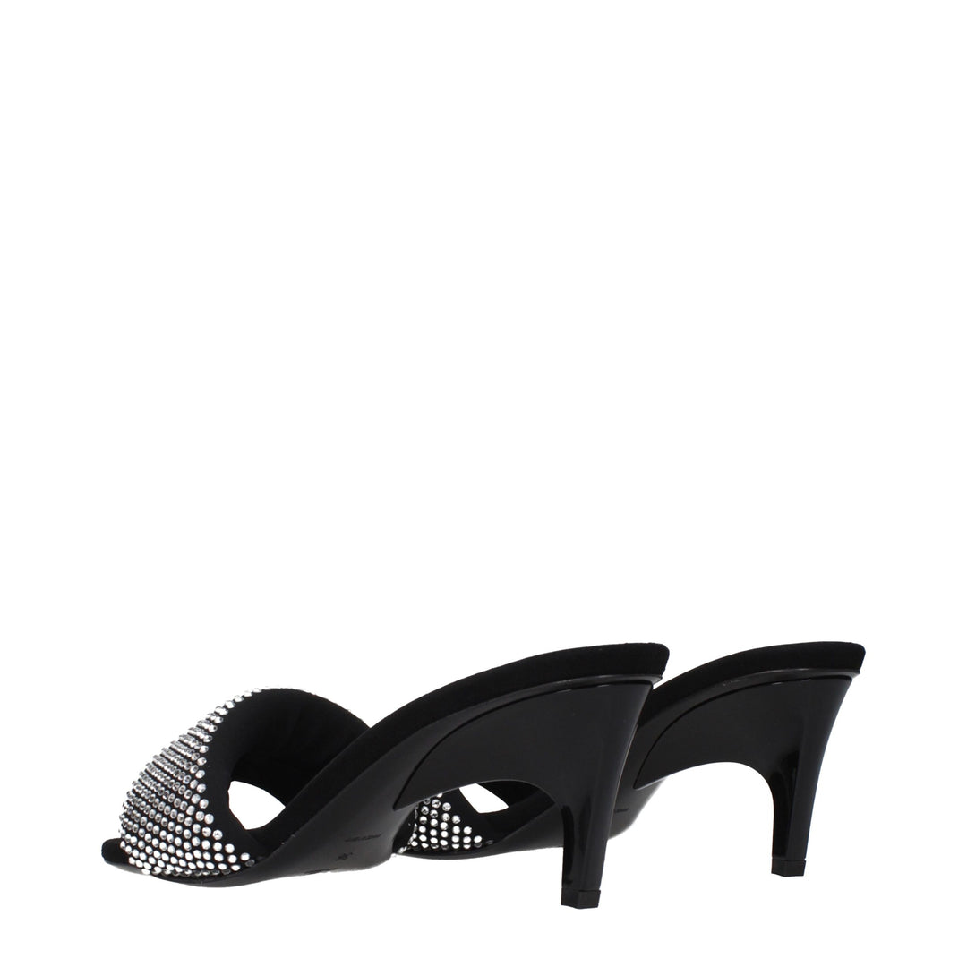 Prada Black Fabric Platform Sandals