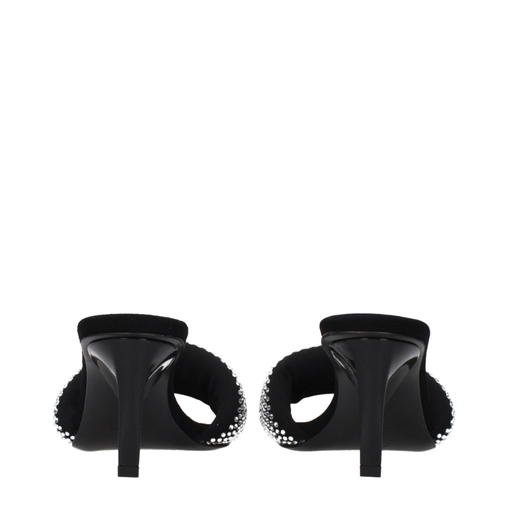 Prada Black Fabric Platform Sandals
