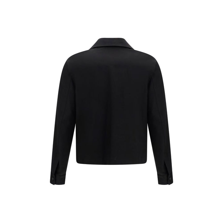 Amiri Black Cotton Full-Length Jacket