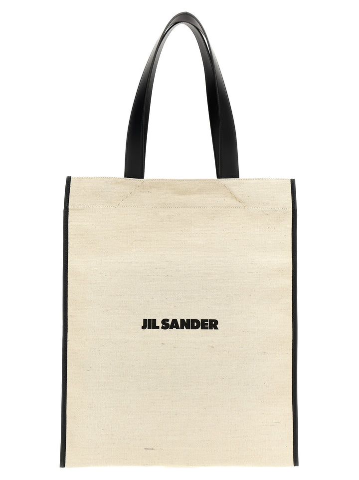 Jil Sander Bicolor Jute Tote Bag